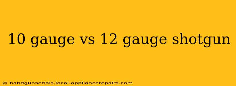 10 gauge vs 12 gauge shotgun