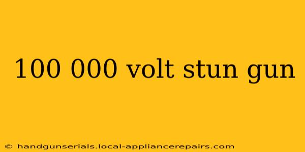 100 000 volt stun gun