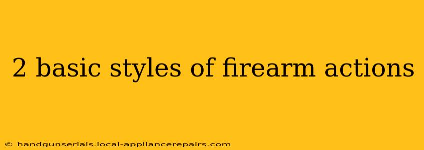 2 basic styles of firearm actions