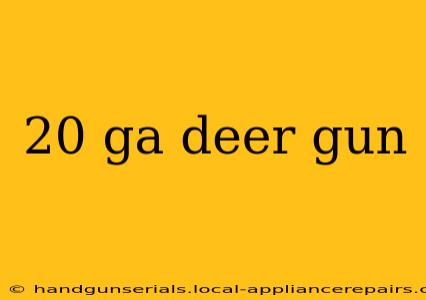 20 ga deer gun