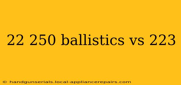 22 250 ballistics vs 223