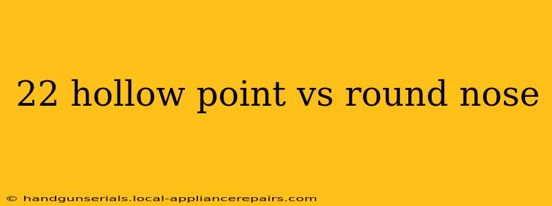 22 hollow point vs round nose