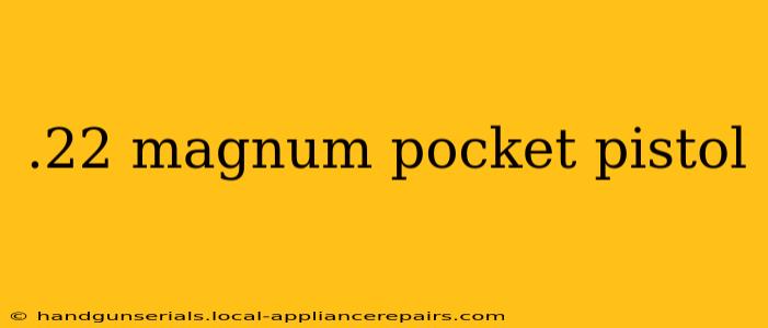 .22 magnum pocket pistol