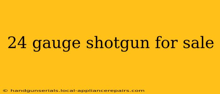 24 gauge shotgun for sale