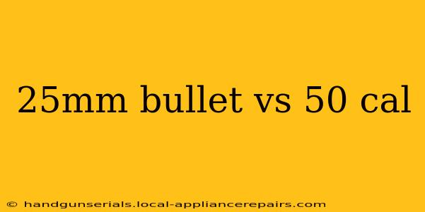 25mm bullet vs 50 cal