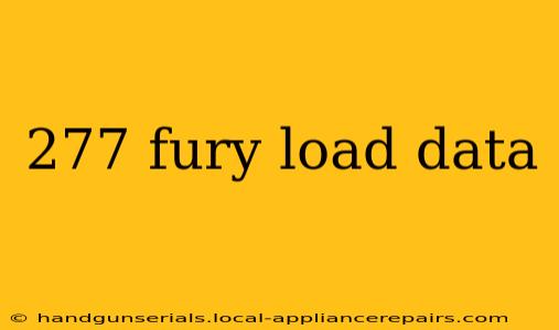 277 fury load data