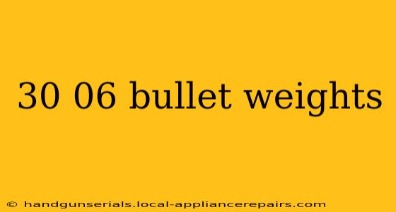 30 06 bullet weights