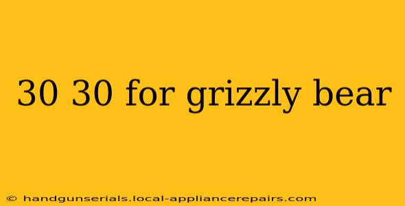 30 30 for grizzly bear