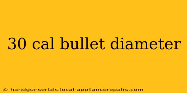 30 cal bullet diameter