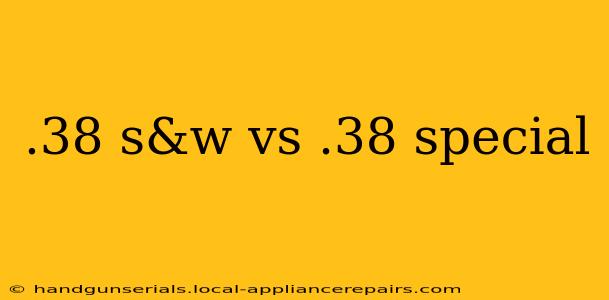 .38 s&w vs .38 special