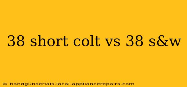 38 short colt vs 38 s&w