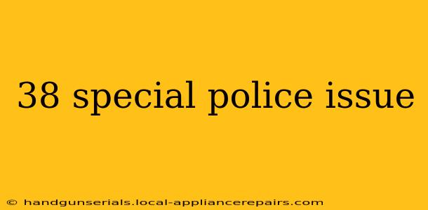 38 special police issue