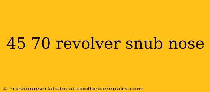 45 70 revolver snub nose