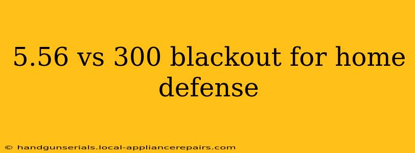 5.56 vs 300 blackout for home defense