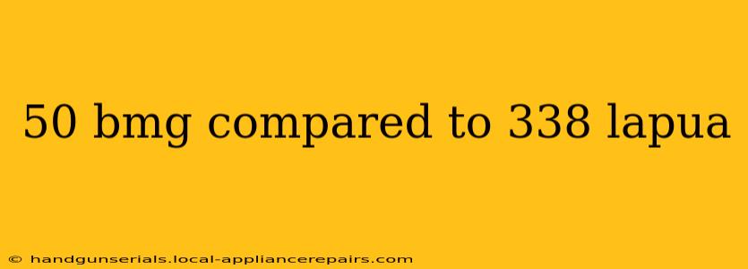 50 bmg compared to 338 lapua