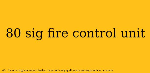 80 sig fire control unit