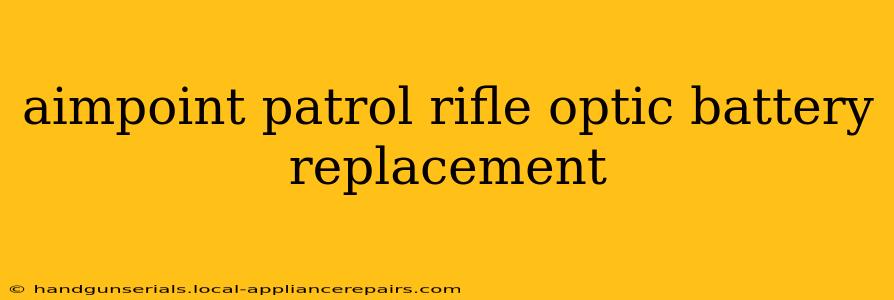 aimpoint patrol rifle optic battery replacement