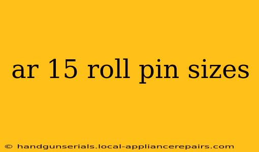 ar 15 roll pin sizes