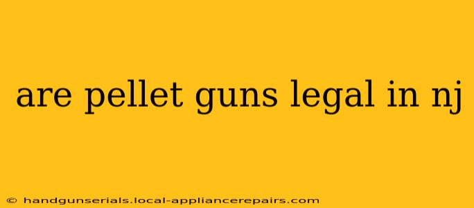 are pellet guns legal in nj