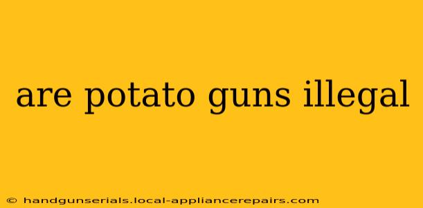 are potato guns illegal