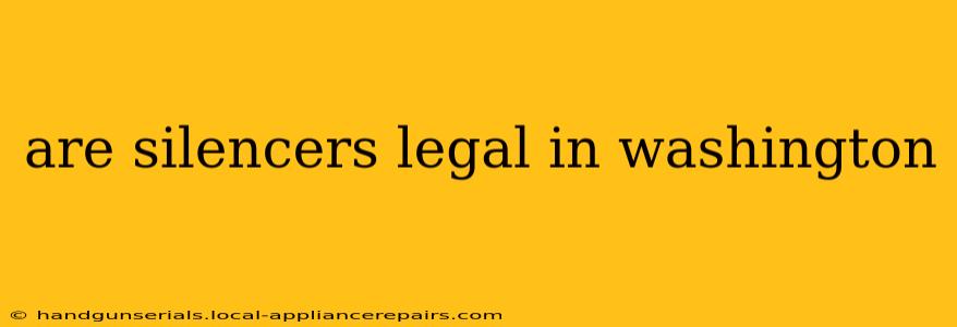 are silencers legal in washington