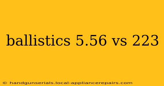 ballistics 5.56 vs 223