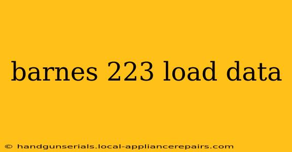 barnes 223 load data