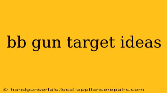 bb gun target ideas