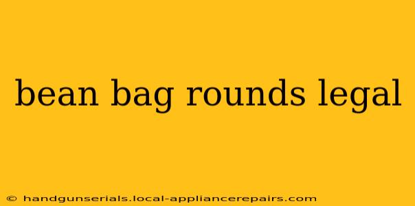 bean bag rounds legal