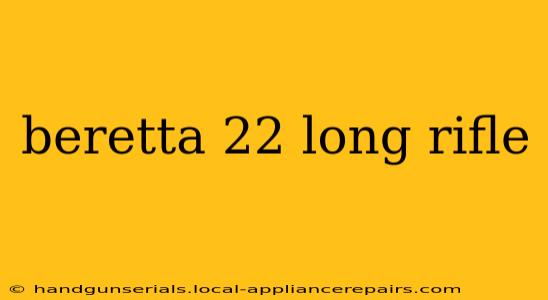 beretta 22 long rifle