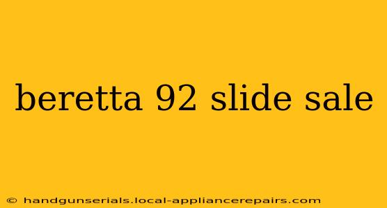 beretta 92 slide sale