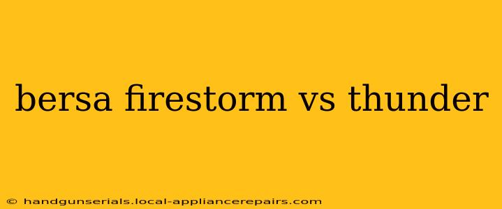 bersa firestorm vs thunder