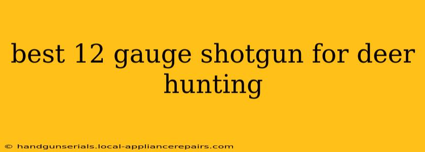 best 12 gauge shotgun for deer hunting