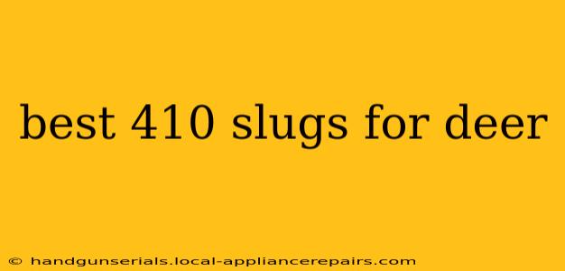 best 410 slugs for deer