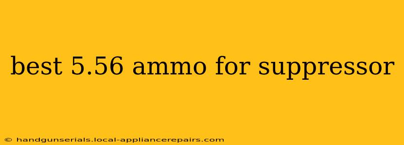 best 5.56 ammo for suppressor