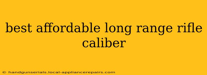 best affordable long range rifle caliber