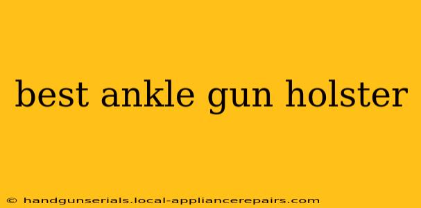 best ankle gun holster