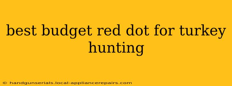 best budget red dot for turkey hunting