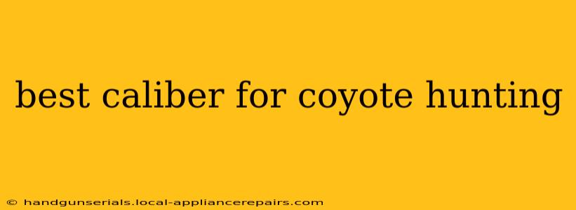 best caliber for coyote hunting