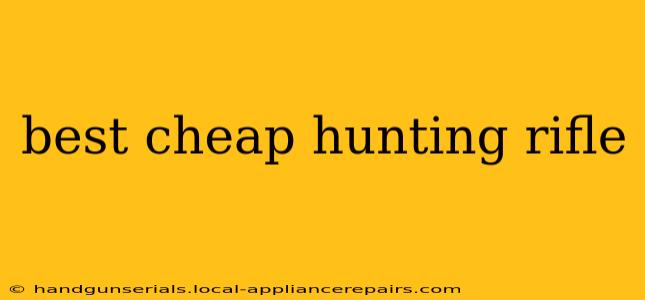 best cheap hunting rifle