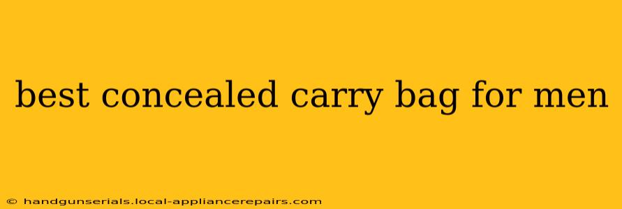 best concealed carry bag for men