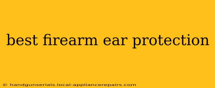 best firearm ear protection