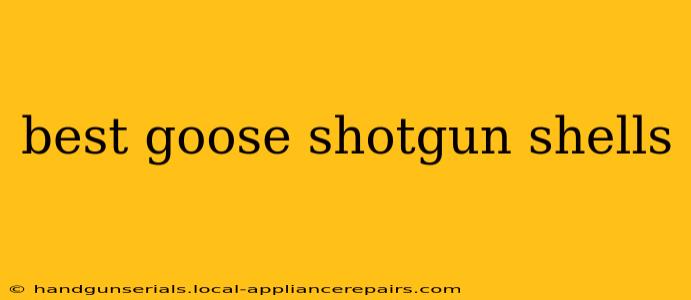 best goose shotgun shells