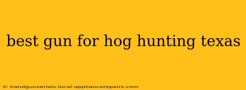 best gun for hog hunting texas