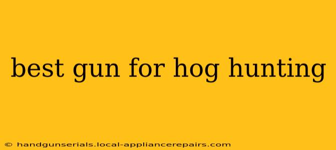 best gun for hog hunting