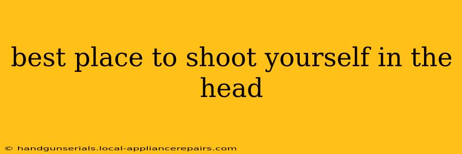 best place to shoot yourself in the head