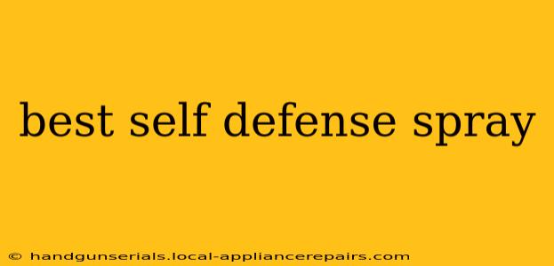 best self defense spray