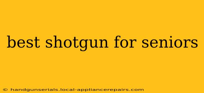 best shotgun for seniors