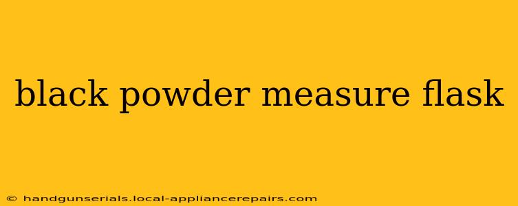 black powder measure flask