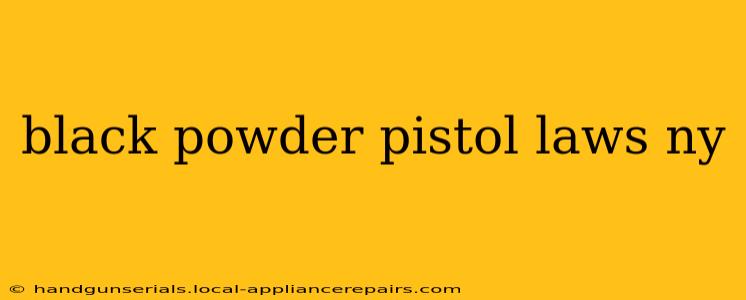 black powder pistol laws ny